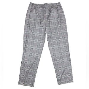 Zara Plaid Size Large Trousers Blue, Brown and White